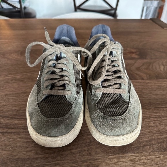 VEJA V-12 Leather and Rubber-Trimmed Suede and B-Mesh Sneakers - Picture 5 of 6